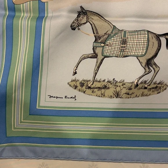 Hermes “Couvertures et Tenues de jour” scarf - Picture 2 of 6